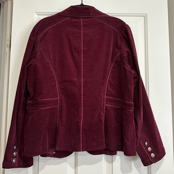 Roz & Ali Wine/Maroon Red Corduroy Blazer Great Condition Smoke free home - Picture 2 of 3